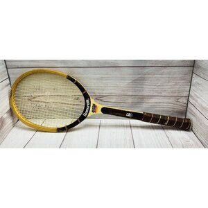 Vintage Bancroft Aussie Wooden Tennis Racket 27 inches Long Grip Size 4 3/8 USED